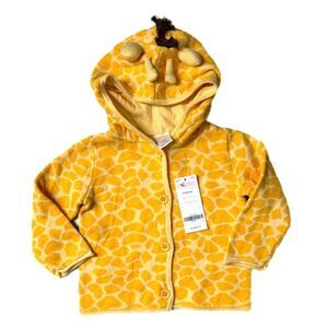 NWT Giraffe hooded cardigan 12-18 months